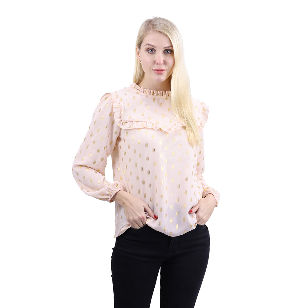 Women's Top Blouse Dotted 1