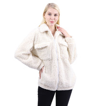 Load image into Gallery viewer, Women&#39;s Top Jacket Fleece White 1
