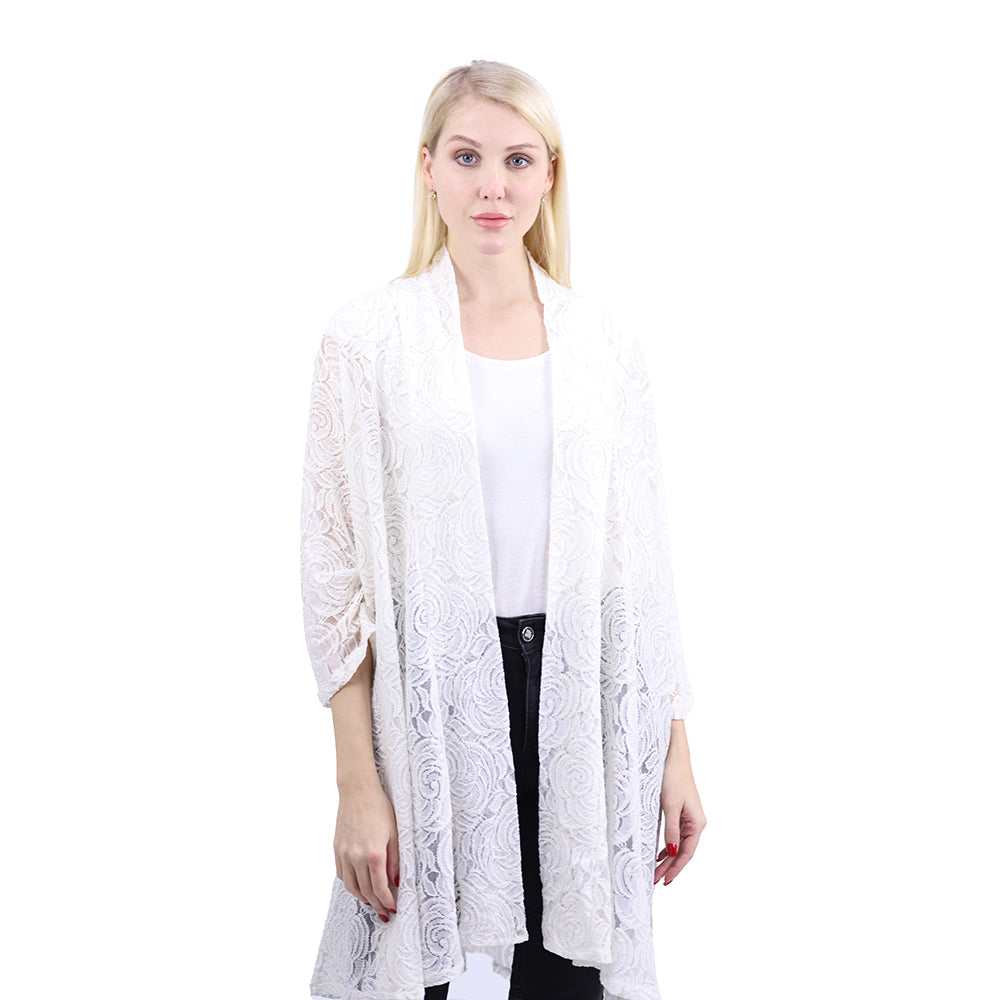 Women's Top Cardigan White 2