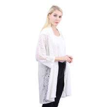 将图片加载到图库查看器，Women&#39;s Top Cardigan White 2
