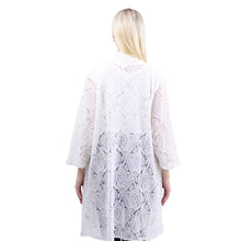 将图片加载到图库查看器，Women&#39;s Top Cardigan White 2
