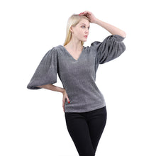 Load image into Gallery viewer, Women&#39;s Top Blouse Grey 2
